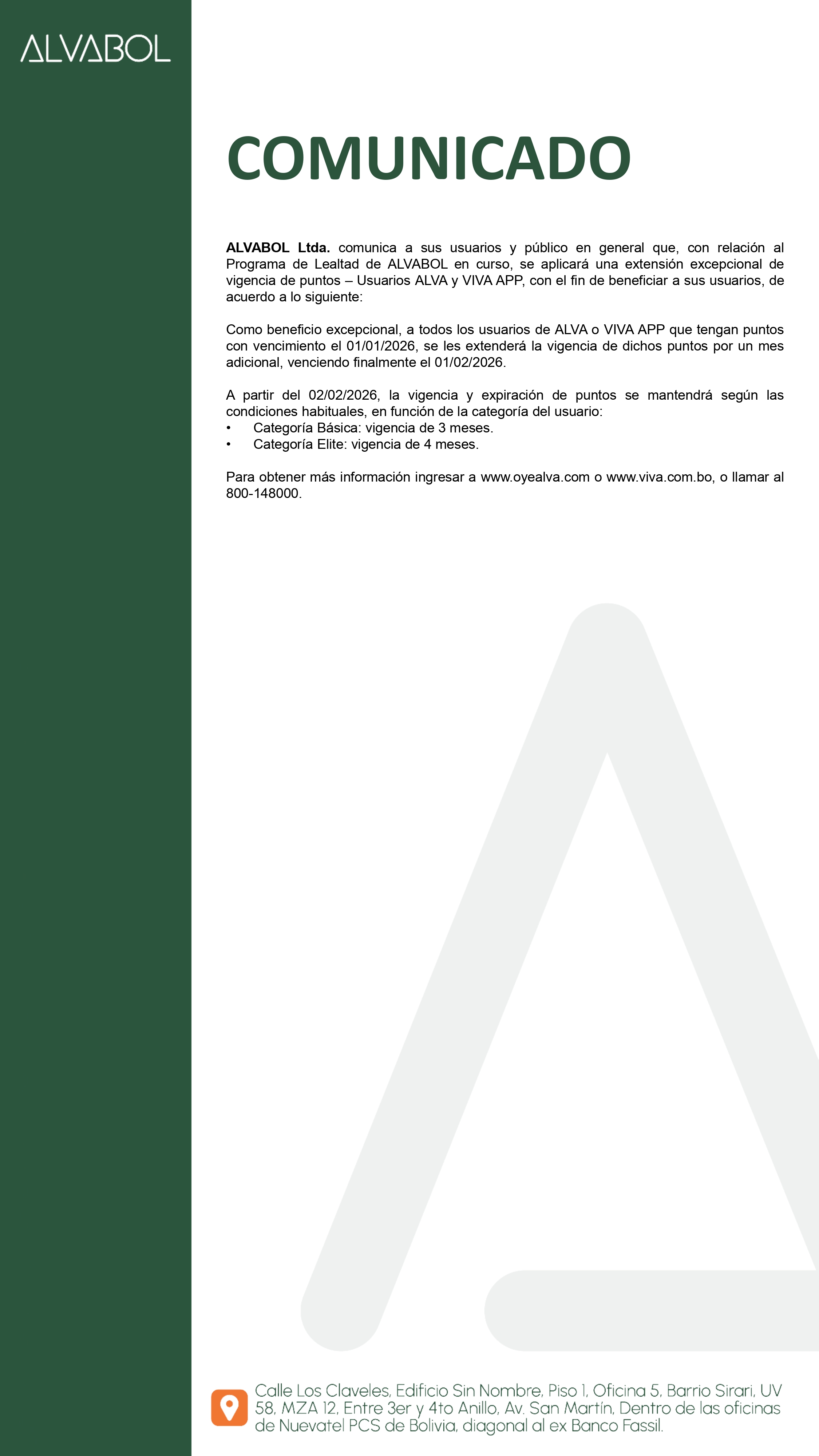 Update on the validity of accumulated points